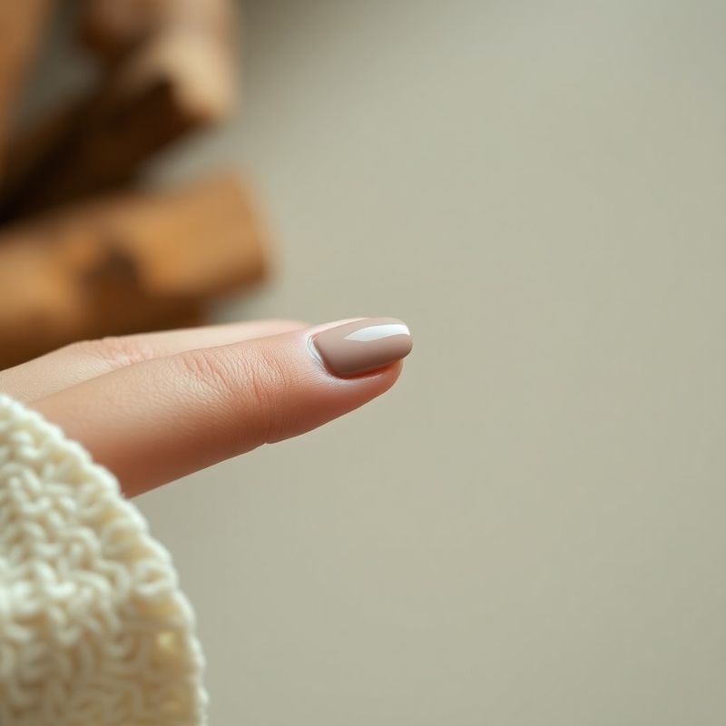 Macro photograph of a manicured hand with gel lacquer, amber-lit